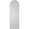 Ekena Millwork Round Top Surface Mount PVC Gable Vent w/ 2"W x 1-1/2"P Brickmould Frame, 14"W x 42"H GVPRT14X4202SN - alternate 4